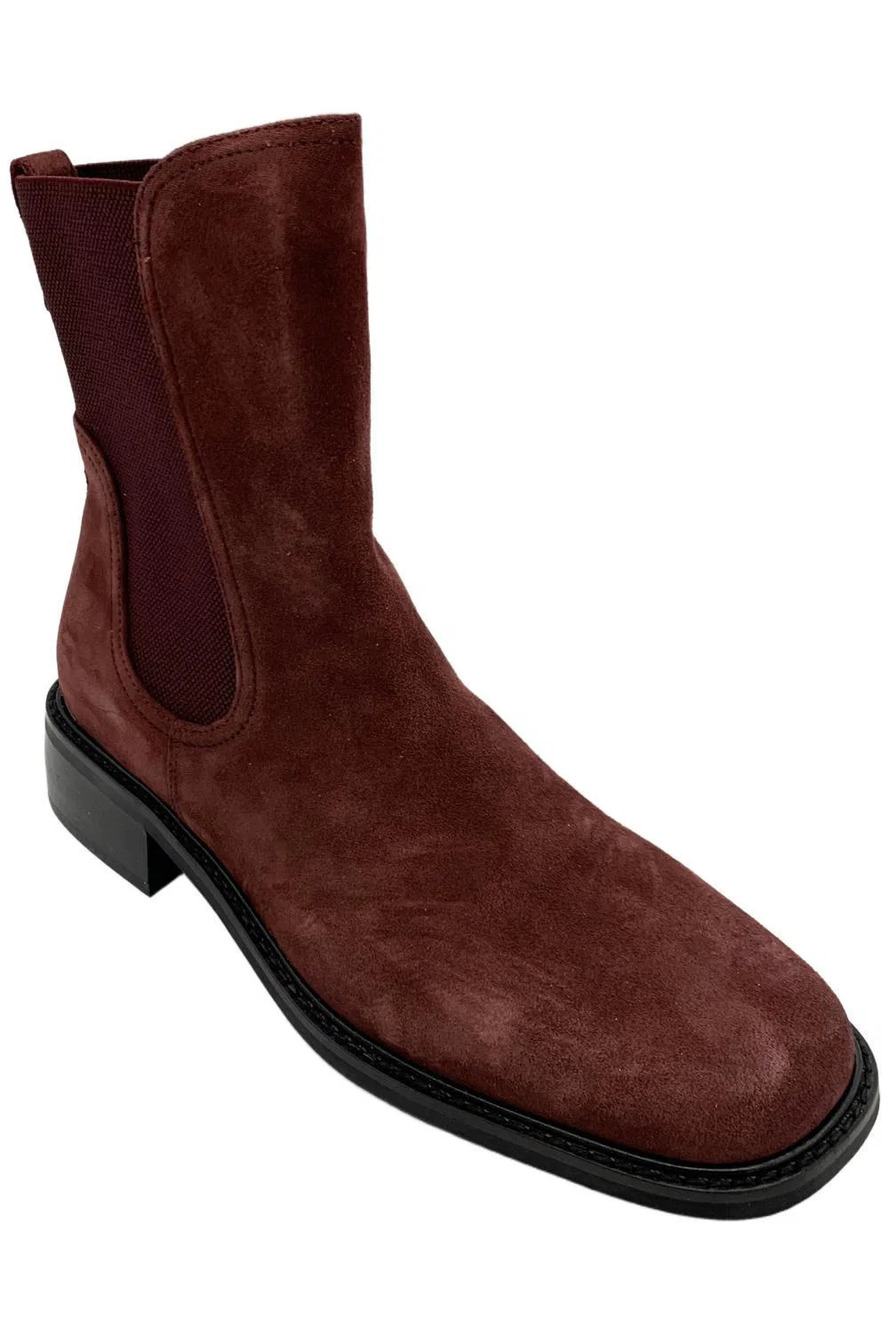 Donald Pliner Women's Autumn Ankle Boots Bordeaux Suede - Medium